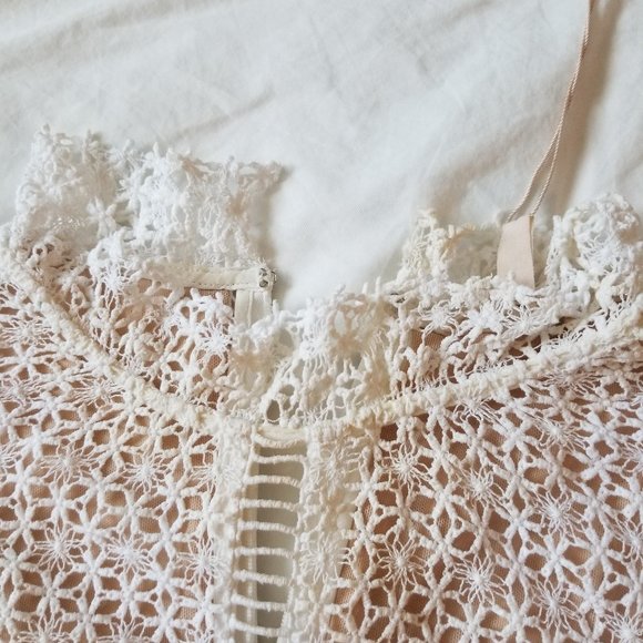 NWT Rebecca Taylor SLEEVELESS CROCHET LACE DRESS - Picture 7 of 9